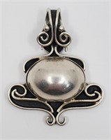Modernist Sterling Silver Pendant