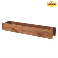 36 in. Brooklin Stained Brown Wood Planter Box (36