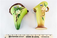 Roseville 382-7" Apple Blossom Vase &