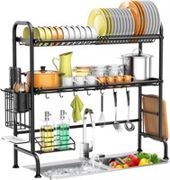 Over The Sink Dish Drying Rack,MERRYBOX 2-Tier