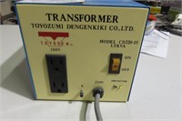 Toyoozumi Dengenkiki 220v to 110v transformer