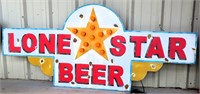 Lone Star Beer Lighted Metal Sign, 81"x35"