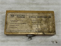 Central forge 0-25mm micrometer