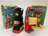 Antique Mechanical Bear Toys.