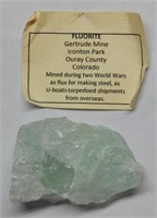 Fluorite Ore Sample