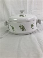 Herb Garden Ovenware Covered Dish