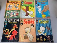 1960's 12 cent Comics X6 - Casper etc