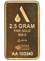 Gold 2.5g Pamp Bar