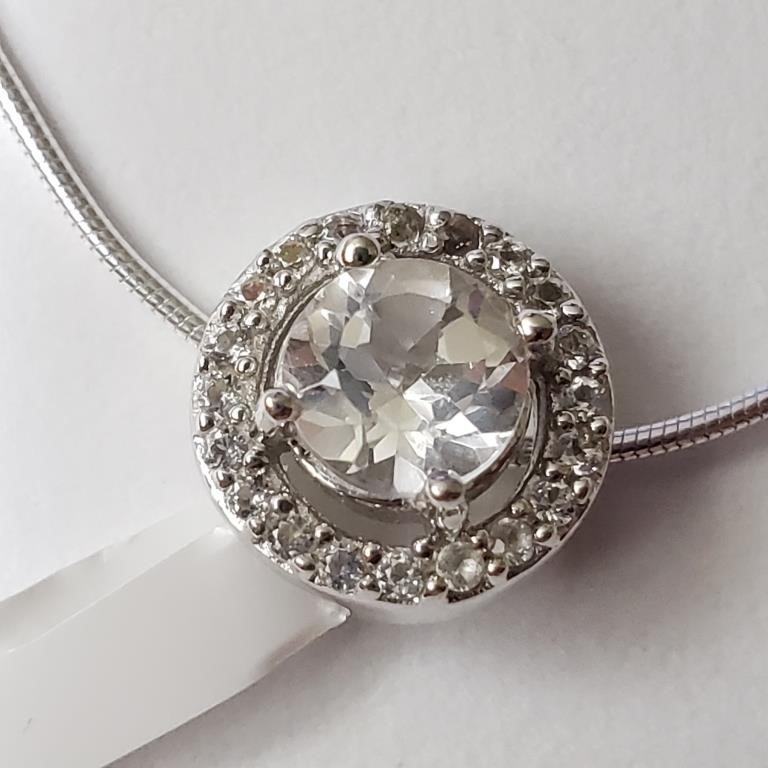 $120 Silver CZ Necklace