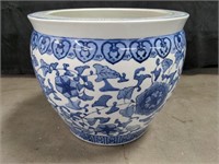 Asian porcelain flower pot