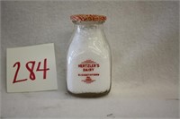 Hertzler's Dairy E-town PA Half Pint Milk Bottle