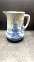 Early Windmill Stoneware pitcher