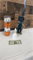 Halloween Black Cat, Decor, Bell