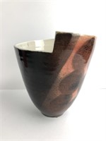 Unique Signed Pottery Art Vase/Bowl