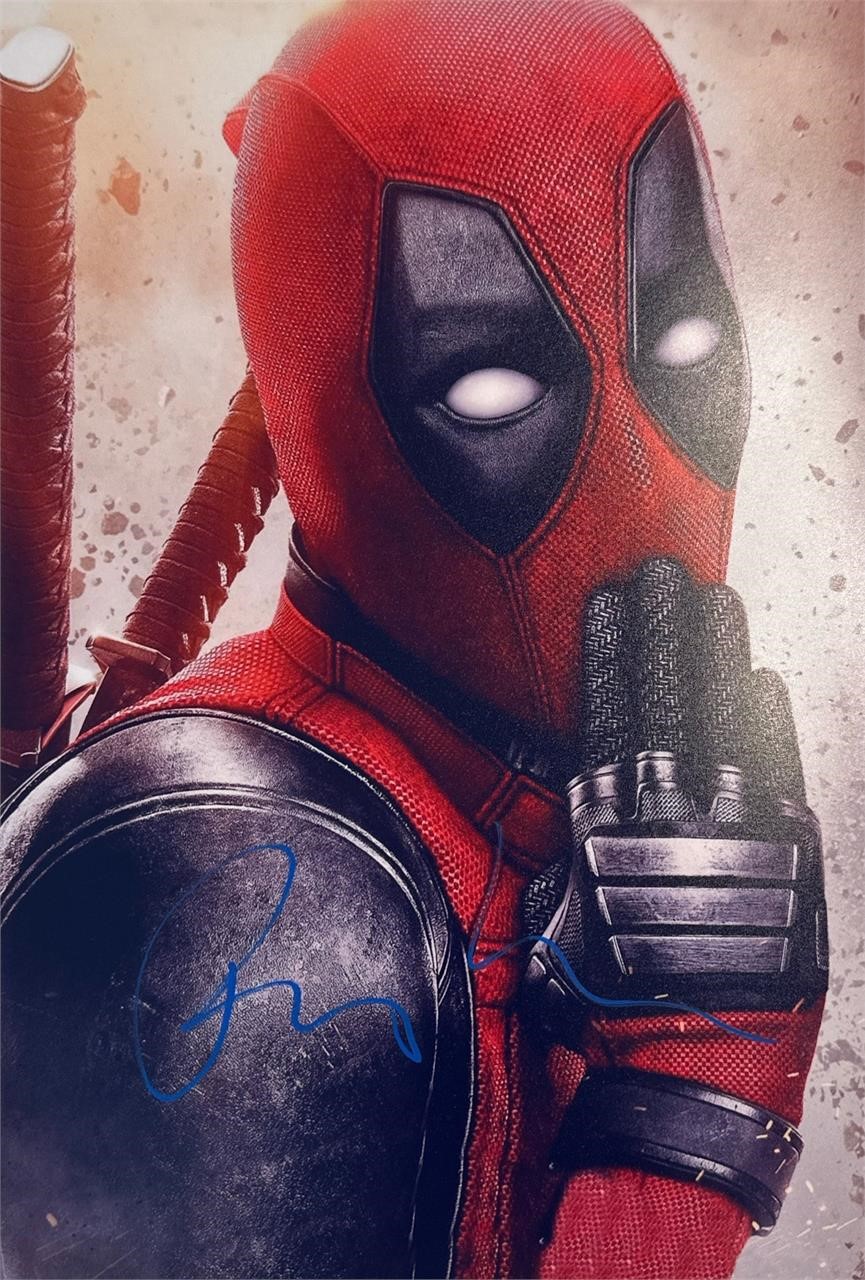 Autograph COA Deadpool Photo