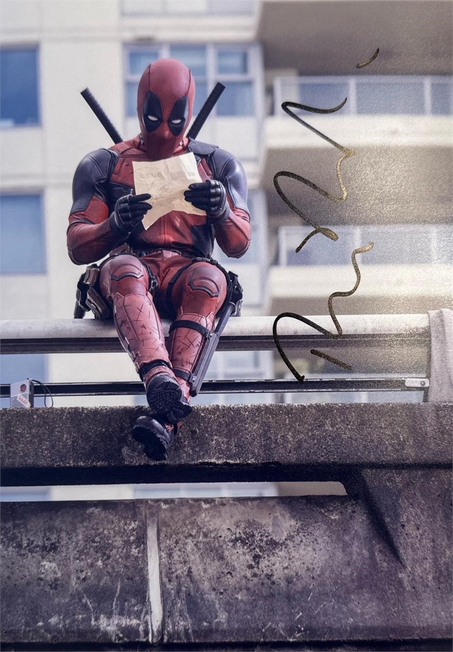 Autograph COA Deadpool Photo