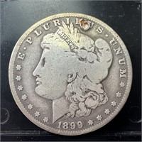 1899-O Morgan Silver Dollar (Hole)