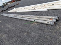 3 Aluminum Gated Irrigation Pipes 6" X 28'
