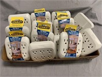 (14) Stanley Wall Mount 6 Outlet Plugins
