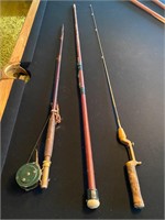 3 vintage reals Hawthorne fishing antique