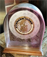 Vtg Verichrome World Time GMT Quartz Mantle Clock