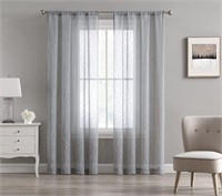 Beatrice Home Fashions Cleo Sheer Curtains with Ro