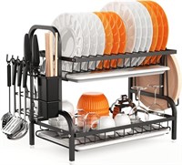 DUCHIFAD Dish Drying Rack  2-Tier Dish Racks for K