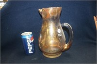 AMBER COLORED WATER PITCHER