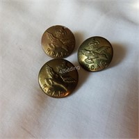 Vintage RCAF -Three Brass Buttons