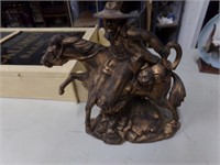 Ceramic Cowboy on Horse