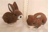 Vintage Artline Lawn Ornament Rabbits