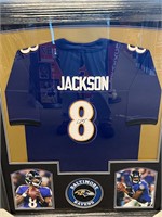 Lamar Jackson Ravens Signed FRAMED Jersey 5Star