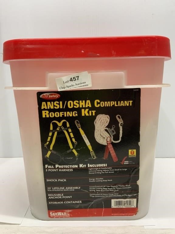 AO Safety ANSI/OSHA Compliant Roofing Kit