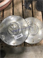VW hubcaps, pair