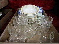 Chinese tea set, punch glasses, more.