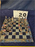 Civil War Chess Set, some pieces damaged