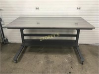 6' x 3' x 29/35 - Adjust. S/S Mobile Work Table