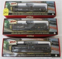 3 Atlas Tank Cars, OB