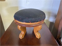 Small Wood Frame Foot Stool