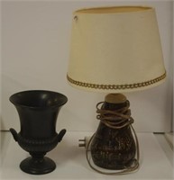 Vintage ceramic base table lamp
