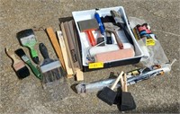 Paint supplies - Stir sticks, brushes, rollers