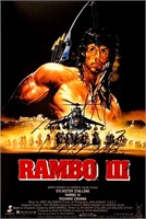 Autograph Rambo III Poster