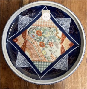 Floral Decorated Oriental Porcelain Platter