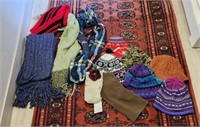 Collection Of Knitted Hats & Scarves