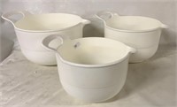 RUBBER MIXING BOWLS WITH HANDLES AND RUBBER