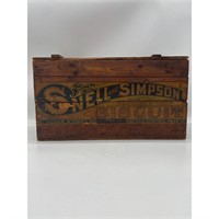 Vintage Snell & Simpson Biscuit Display Box