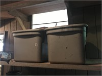 2 Sterlite Totes With Lids