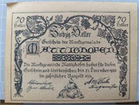 1920 German bank note