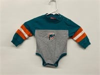 Miami Dolphins 12 Month Longsleeve Button Snap