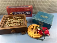 VARIOUS VINTAGE GAMES, SEALED PICTIONARY & MORE